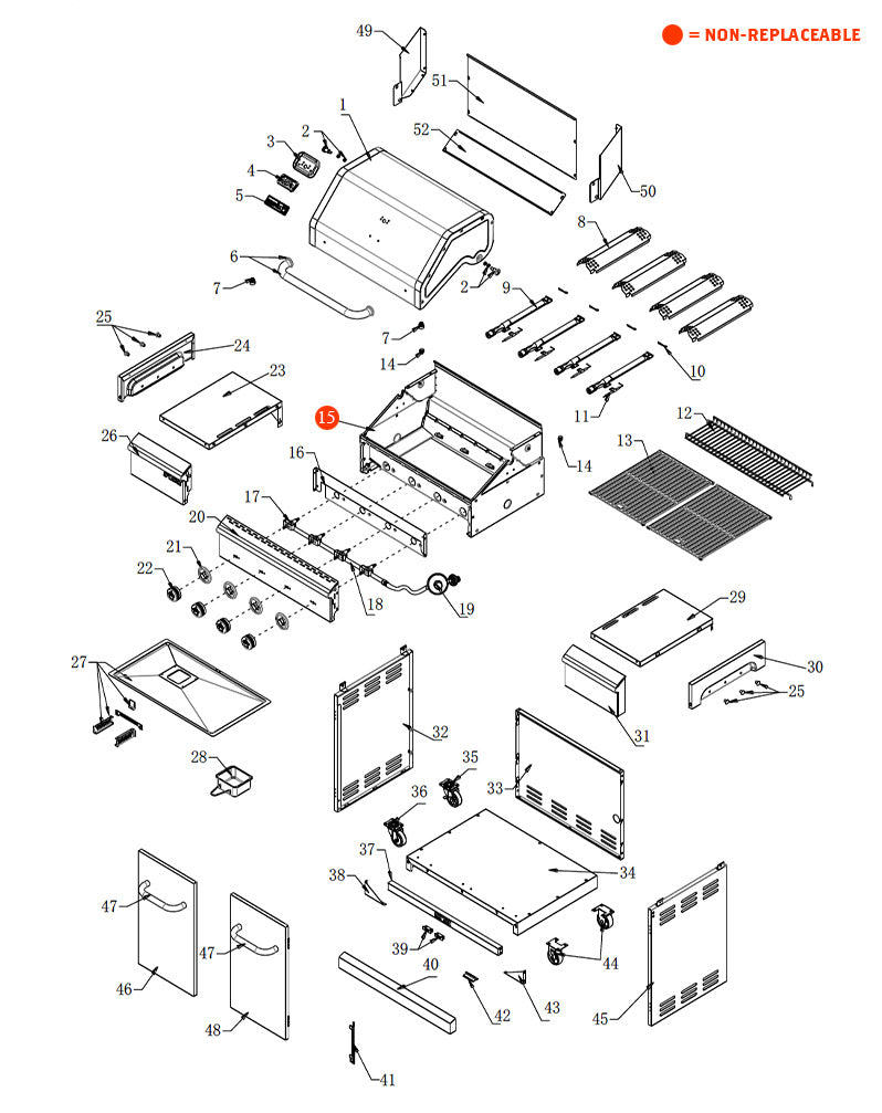 replacement grill parts for your Nexgrill 720-0958B