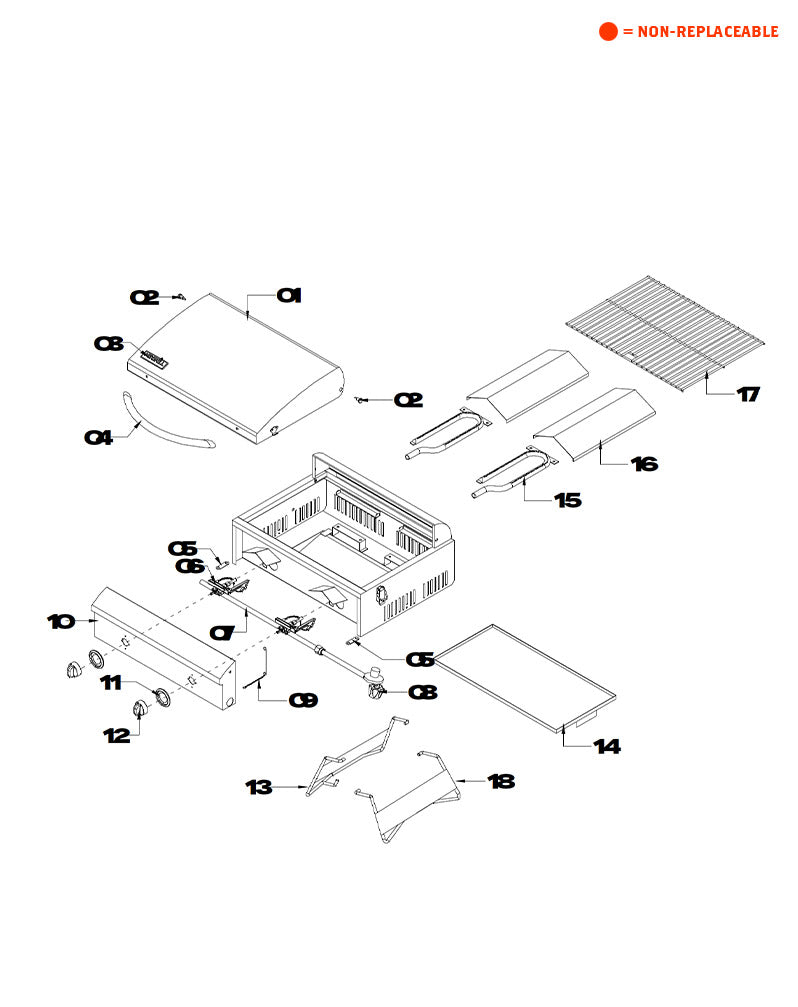 replacement grill parts for your Nexgrill 820-0015