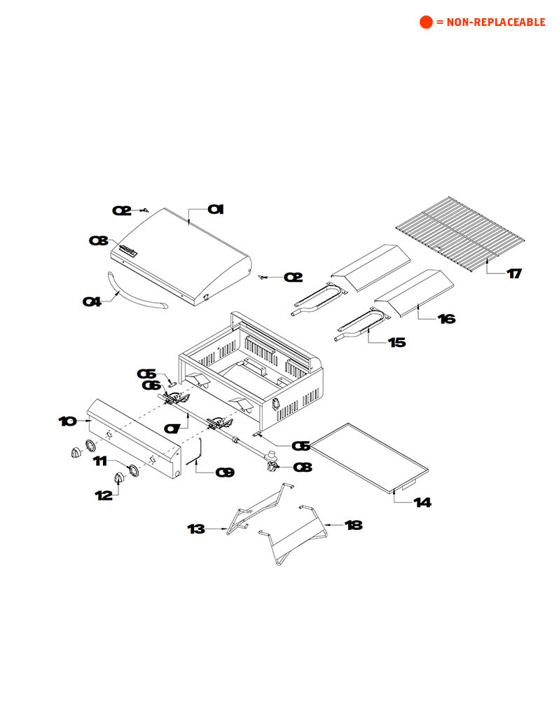 replacement grill parts for your Nexgrill 820-0015