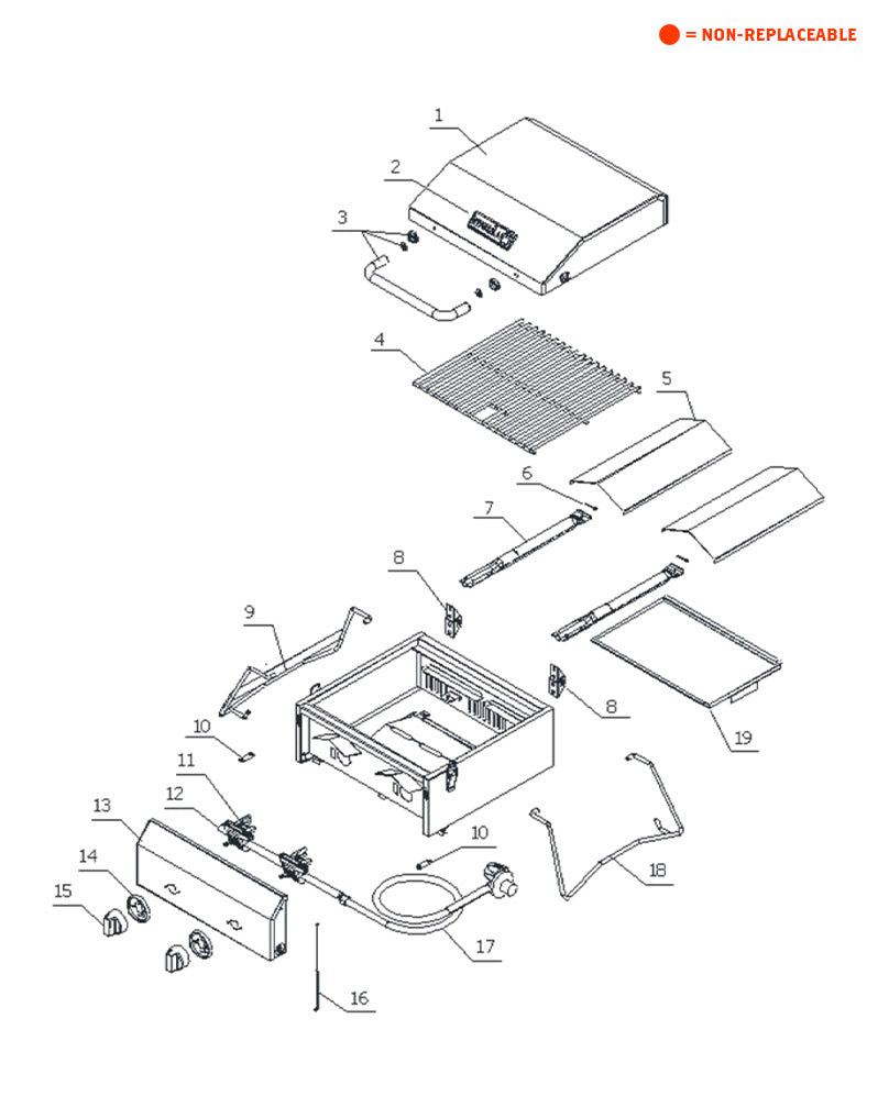 replacement grill parts for your Nexgrill 820-0033