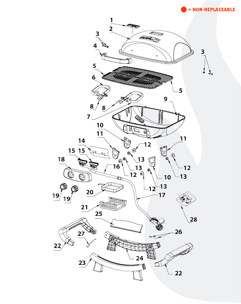 replacement grill parts for your Nexgrill 820-0062