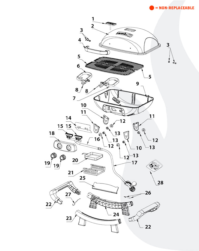 replacement grill parts for your Nexgrill 820-0062