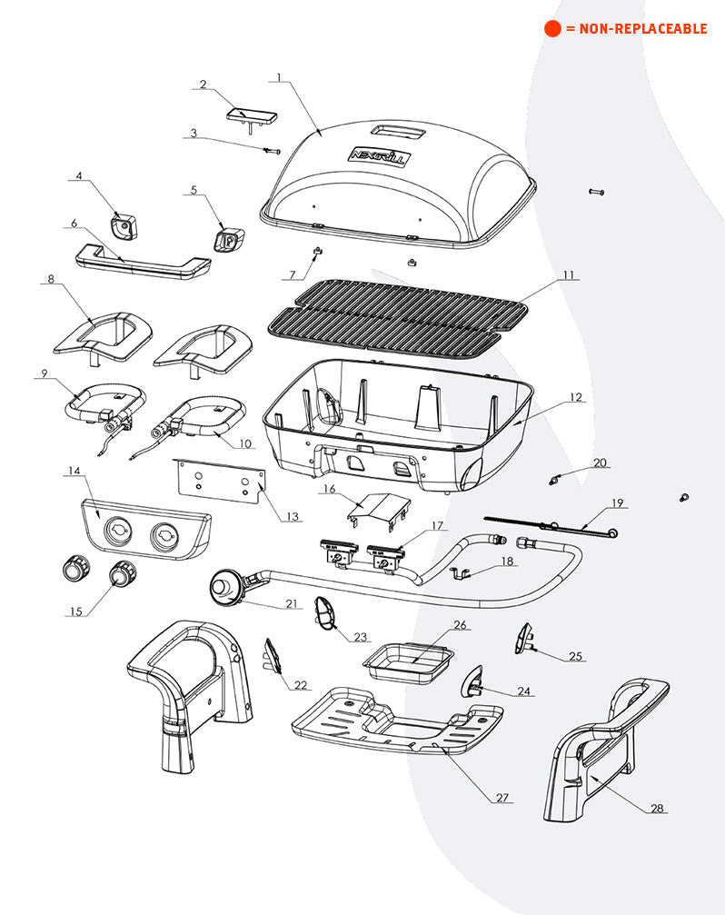 replacement grill parts for your Nexgrill 820-0072