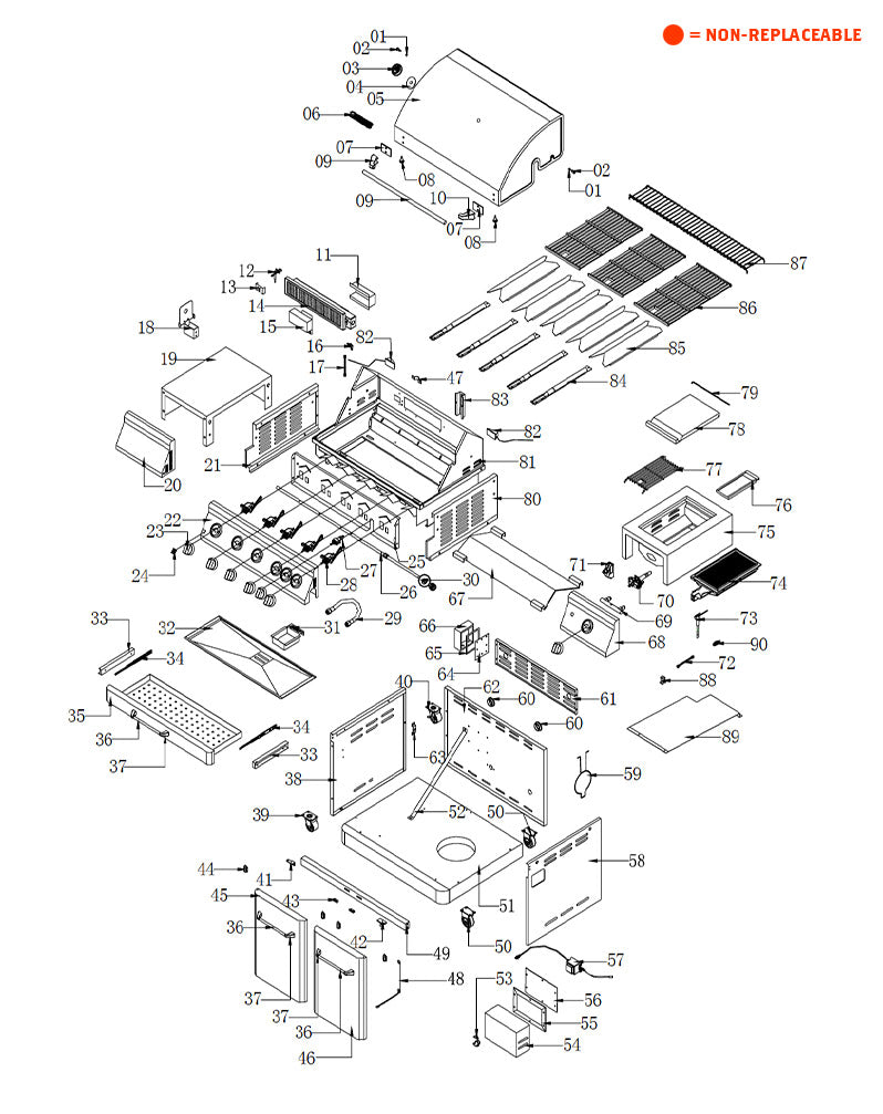 replacement grill parts for your Perfect Flame 720-0522