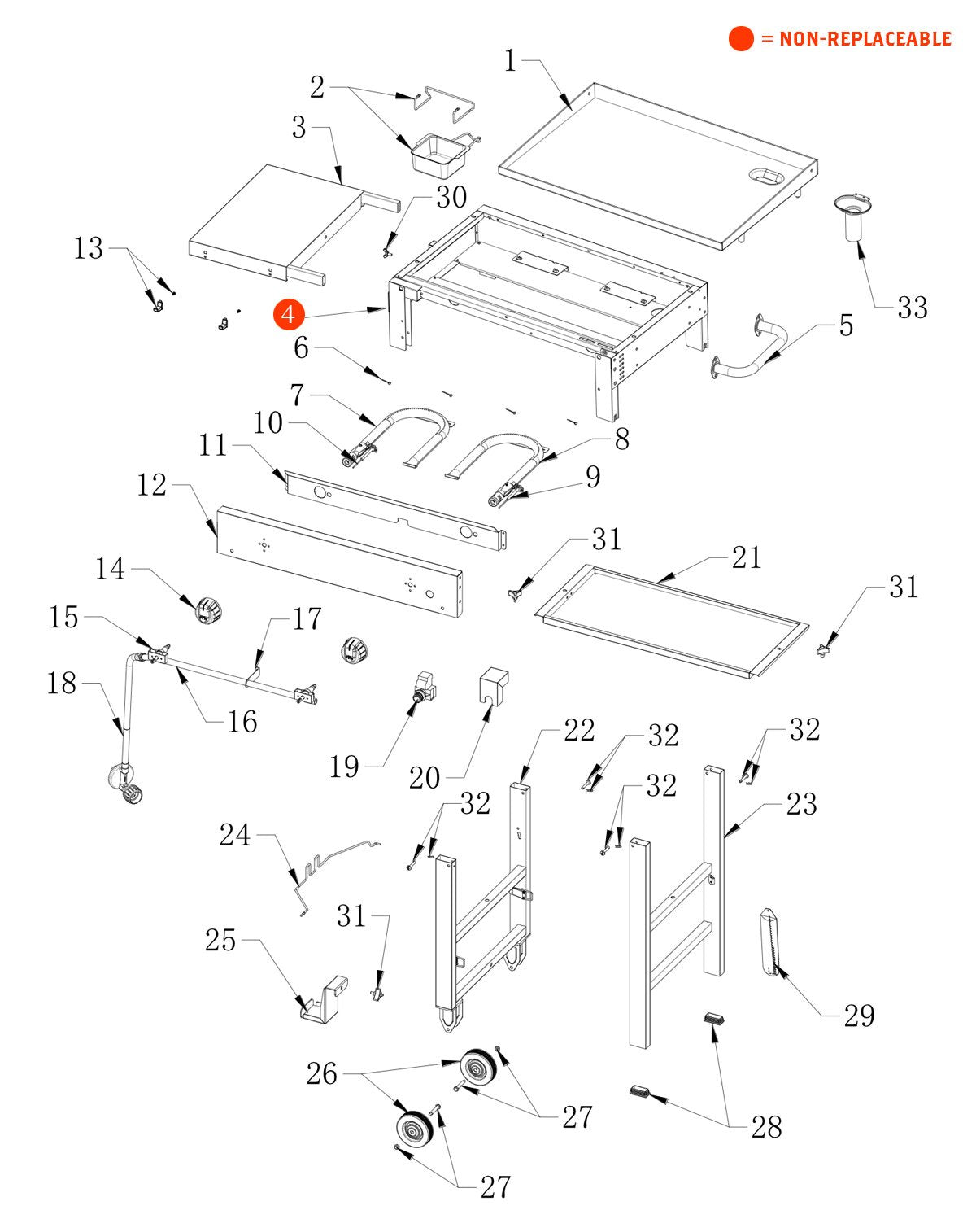 replacement grill parts for your Megamaster 720-0785A