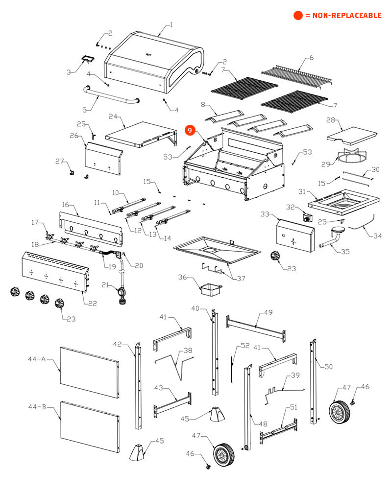 replacement grill parts for your Megamaster 720-0804H