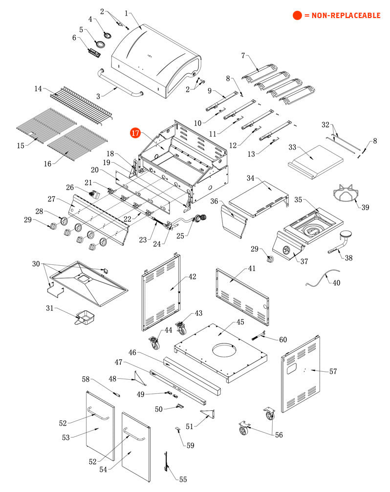 replacement grill parts for your Nexgrill 720-0830H