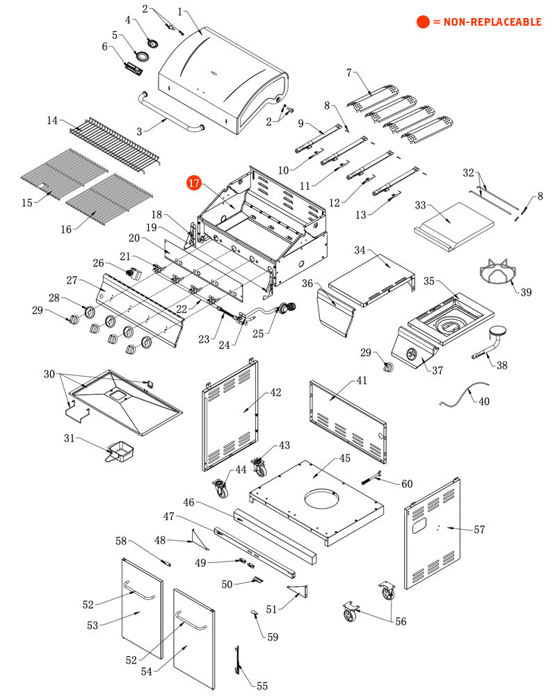 replacement grill parts for your Nexgrill 720-0830H