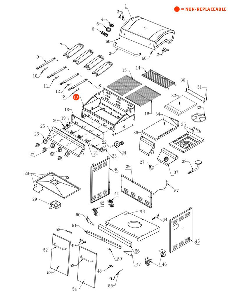 replacement grill parts for your Nexgrill 720-0830HM
