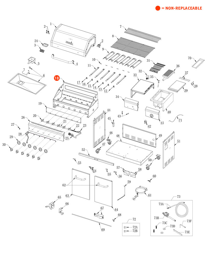 replacement grill parts for your Nexgrill 720-0896X