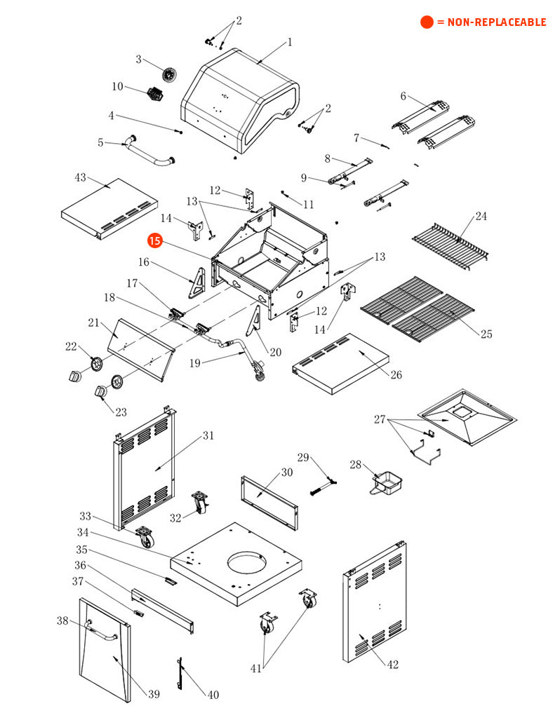replacement grill parts for your Expert Grill 720-0864T