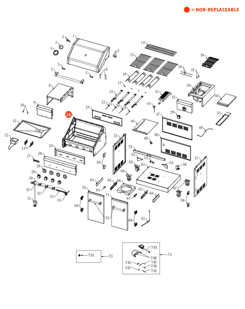 replacement grill parts for your KitchenAid 720-0954GA