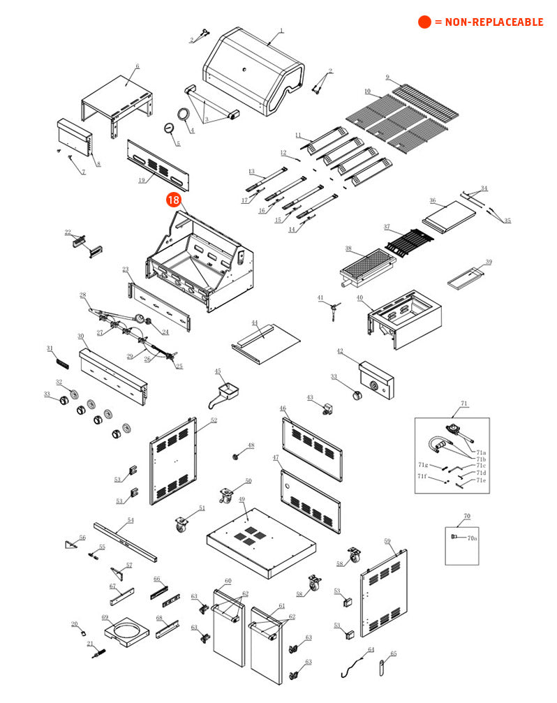 replacement grill parts for your KitchenAid 720-0954L