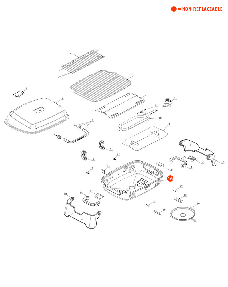 replacement grill parts for your Megamaster 820-0065C