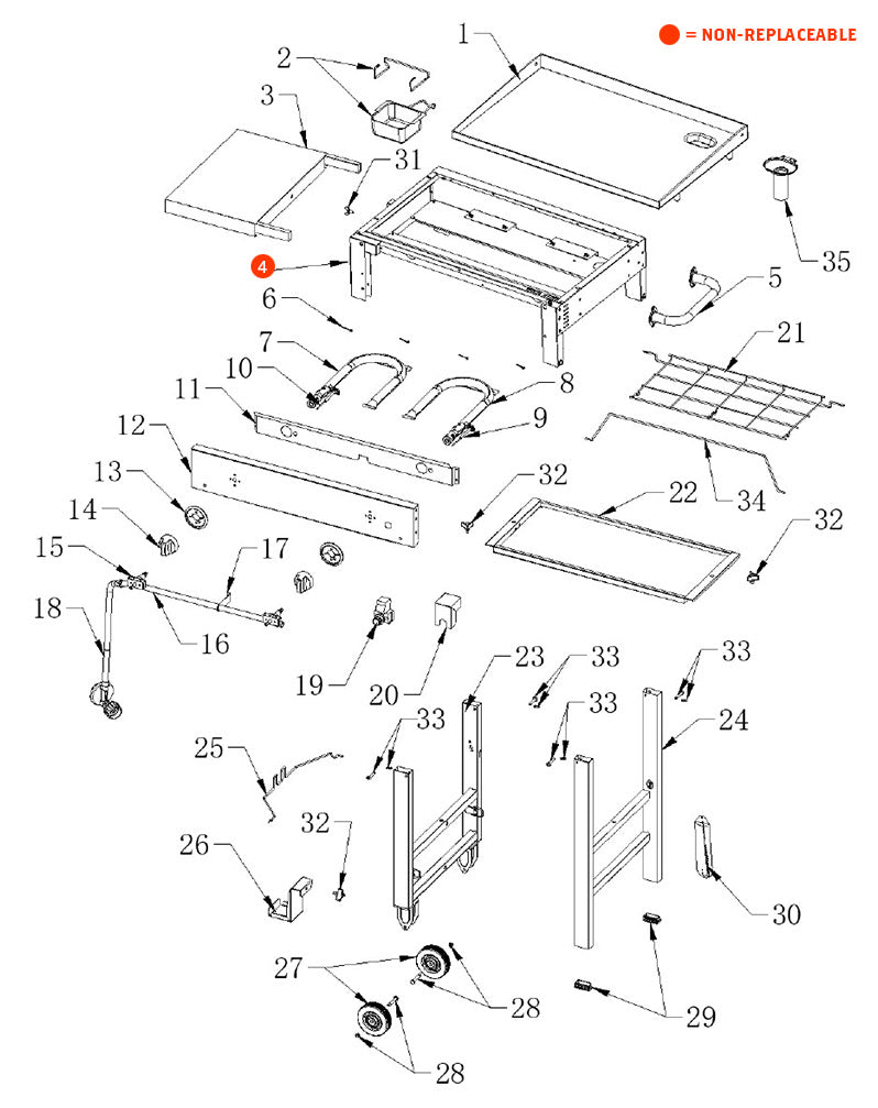 replacement grill parts for your Nexgrill 720-0785
