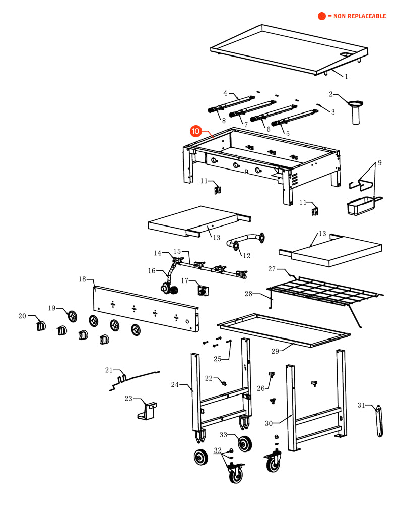 replacement grill parts for your Nexgrill 720-0786