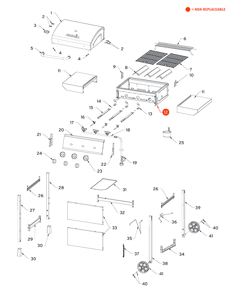 replacement grill parts for your Nexgrill 720-1012C