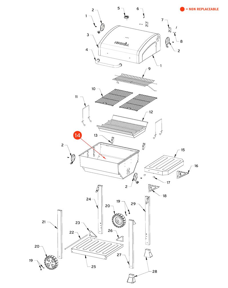 replacement grill parts for your Nexgrill 810-0047