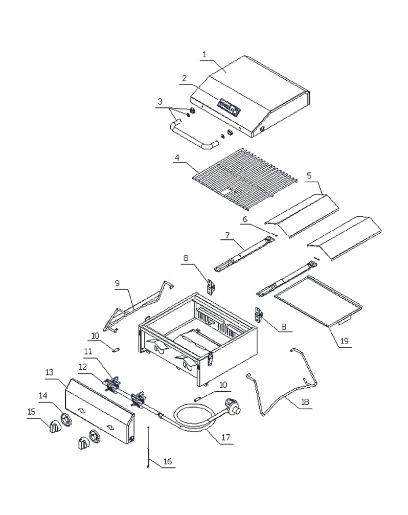 replacement grill parts for your Nexgrill 820-0033