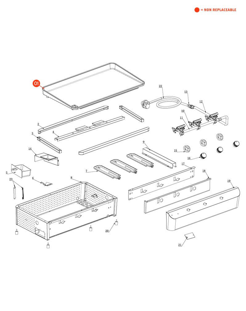 replacement grill parts for your Nexgrill 820-0063