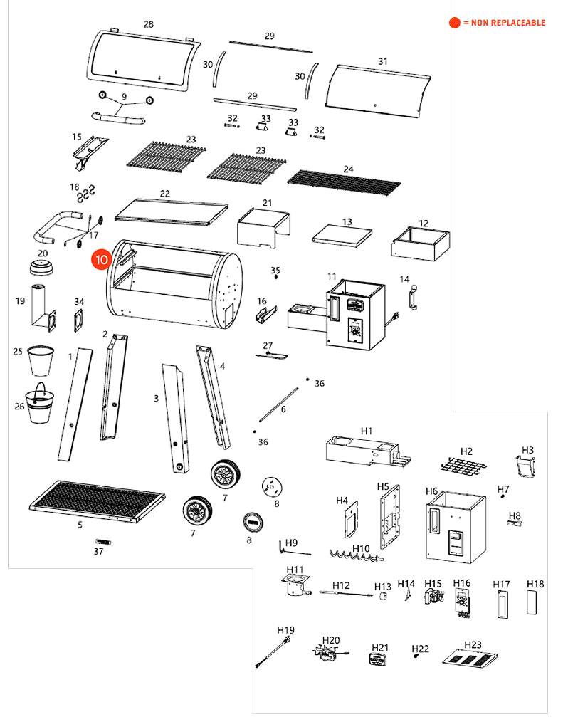 replacement grill parts for your Nexgrill 910-05006
