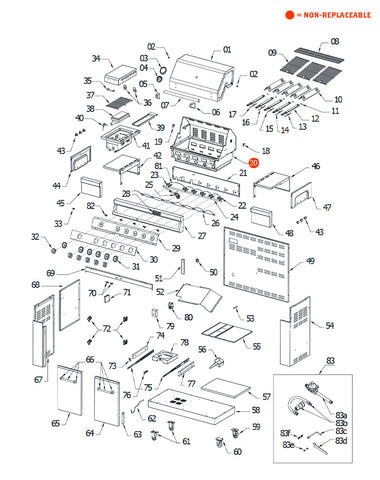 replacement grill parts for your KitchenAid 720-0709C