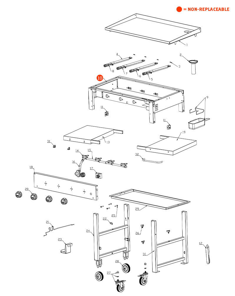 Megamaster Cast Iron Square Griddle