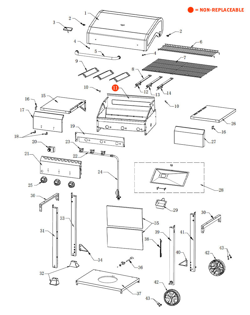 Megamaster 8 Pc BBQ Tool Set 530-0094P