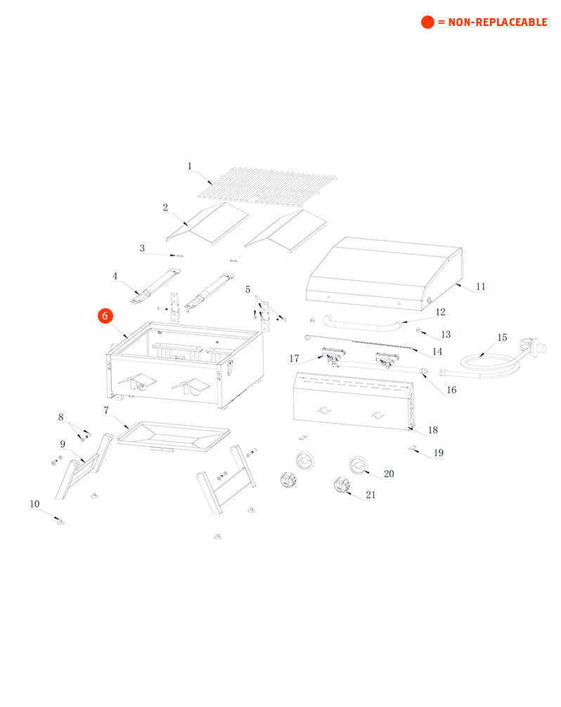 Nexgrill Stainless Steel 2-Burner Propane Gas Tabletop Grill 820-0033M