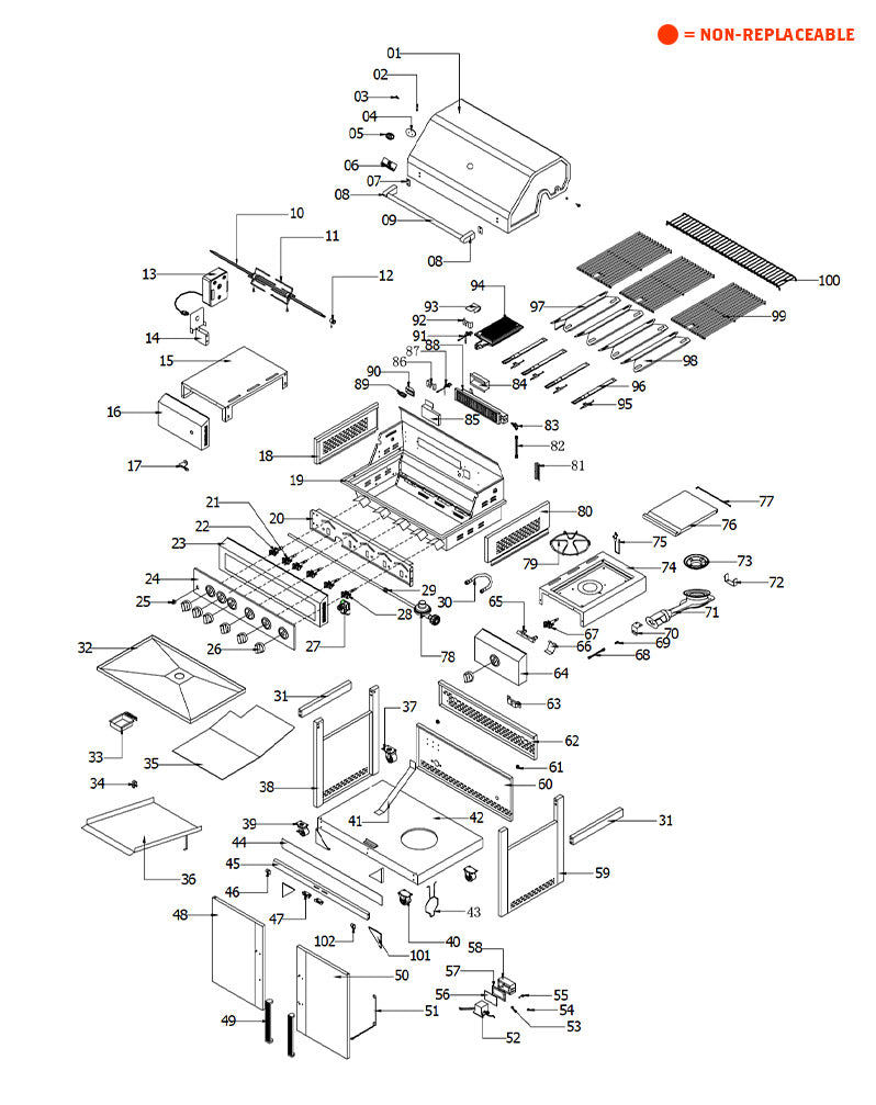 Replacement Grill Parts for Member’s Mark 720-0582