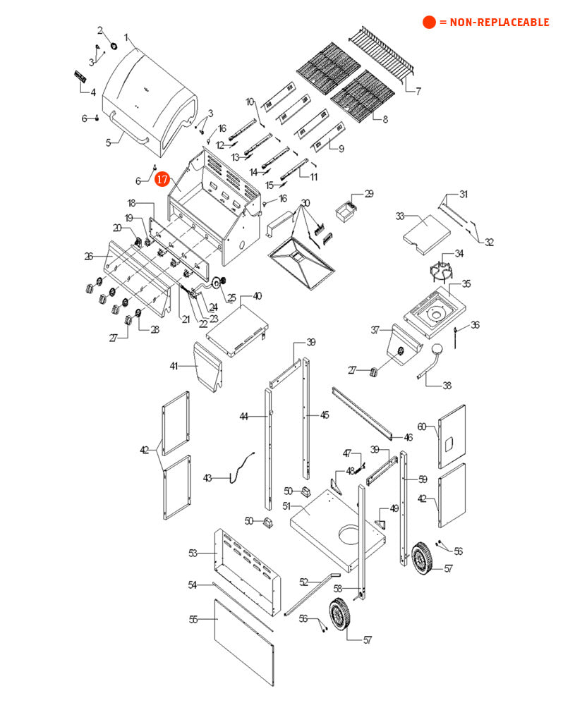 Replacement Grill Parts for Nexgrill 720-0697E