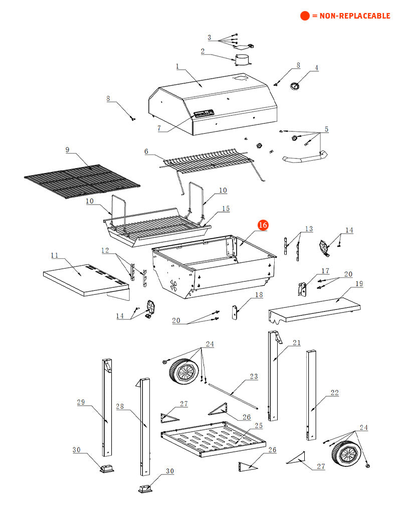 replacement grill parts for your Nexgrill 810-0025
