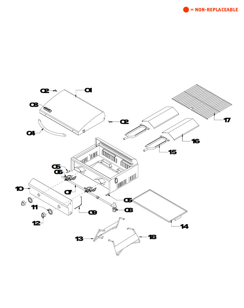 replacement grill parts for your Nexgrill 820-0015