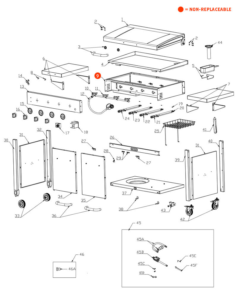 BBQ Griddle Plate for Nexgrill 720-0783E, 720-0783H, 720-0783S, 720-0783W, 720-0783B, 720-0783A, 720-0783C, 720-0783 GAS Grills